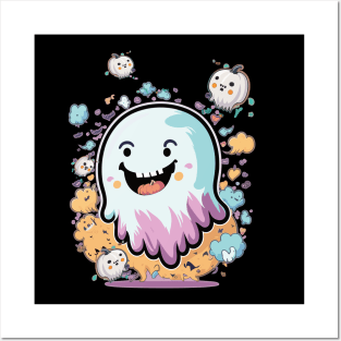 Spooky cute ghost Posters and Art